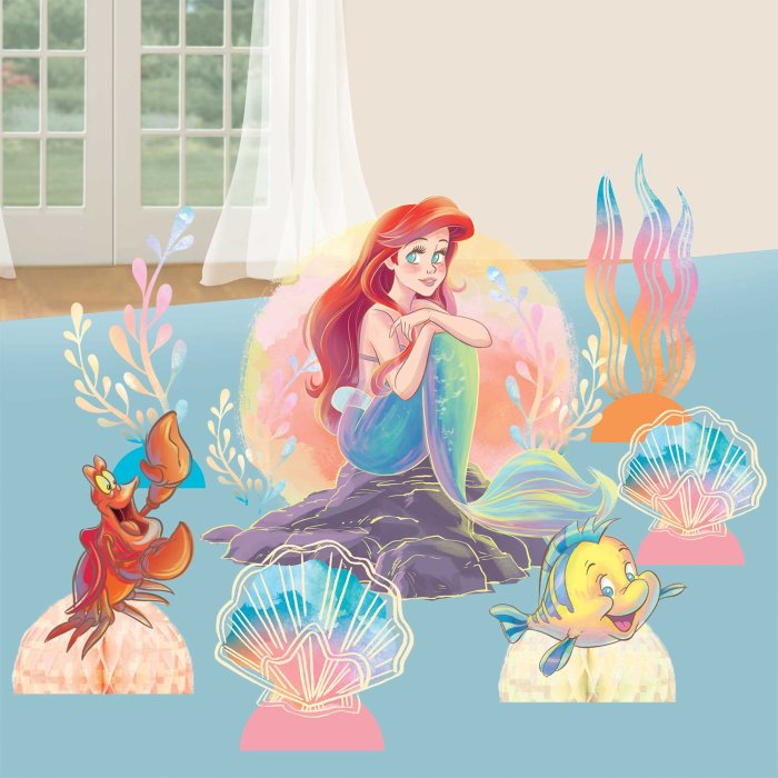 Little mermaid table decor