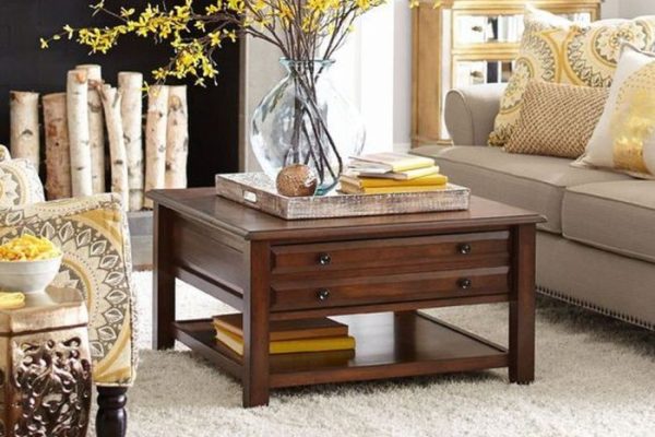 Living room coffee table decor ideas