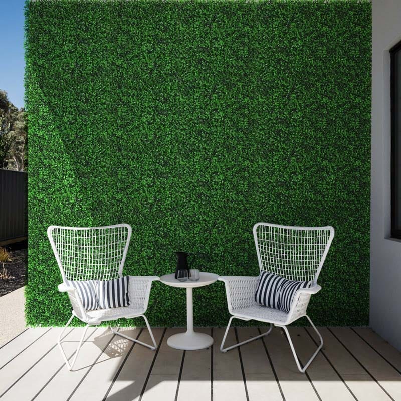 Fake grass wall decor