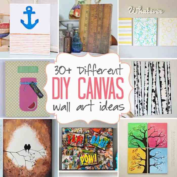 Diy canvas wall decor