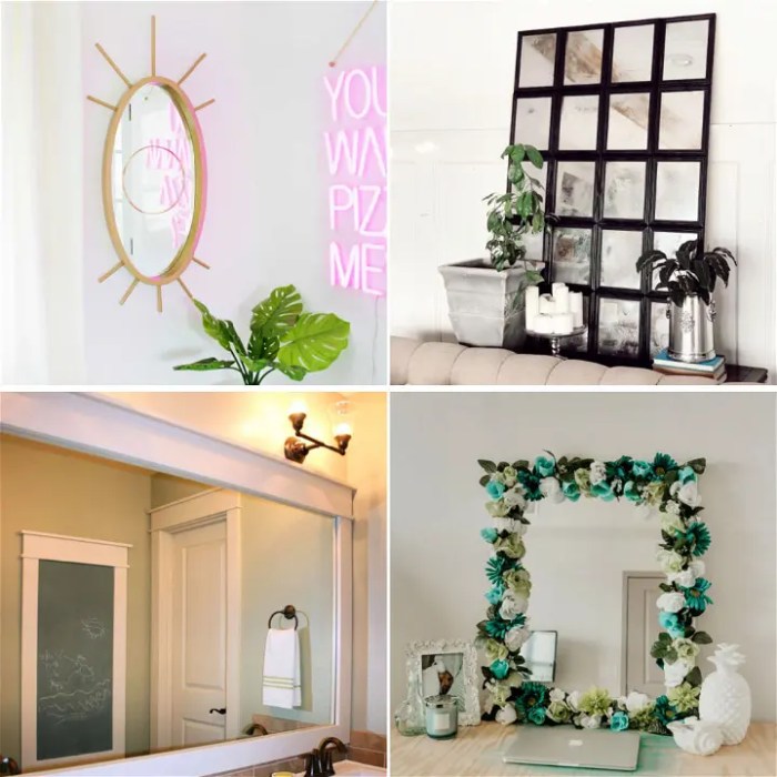 Diy wall mirror decor