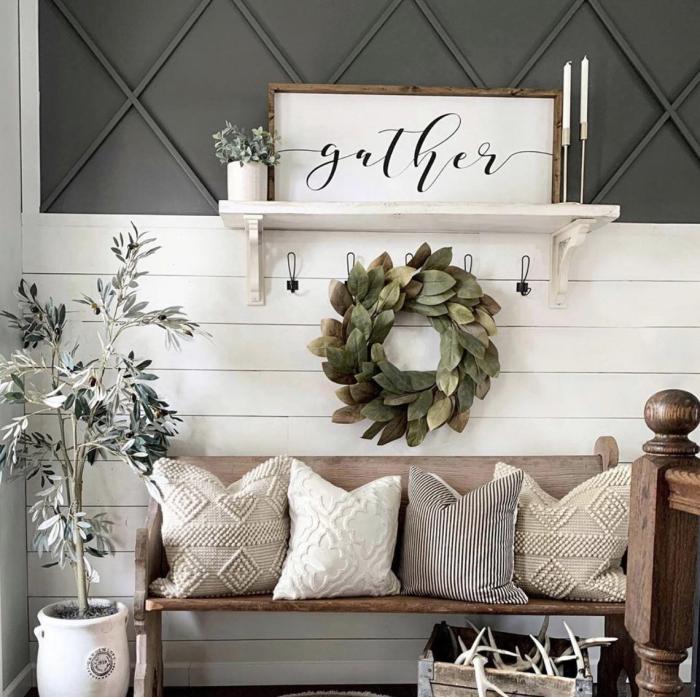 Farmhouse entryway wall decor