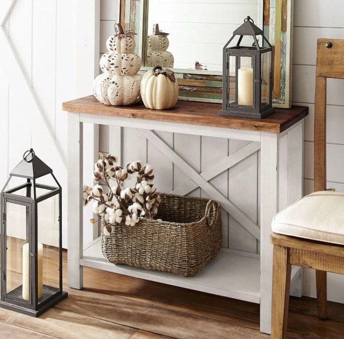 Entryway console decorating mirror foyer accents ayayhome