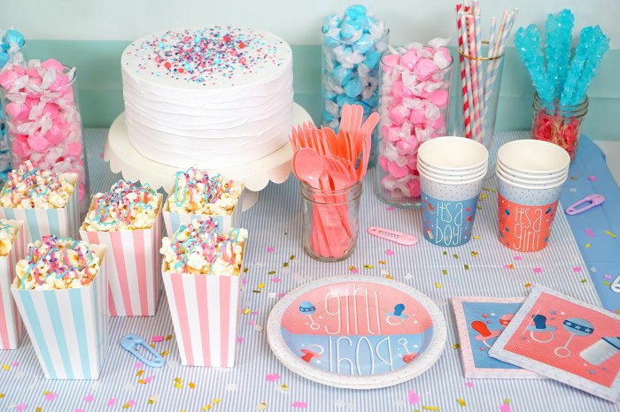 Gender reveal table decor ideas