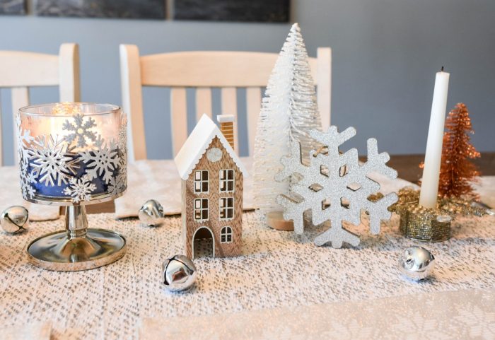 Winter wonderland table decor