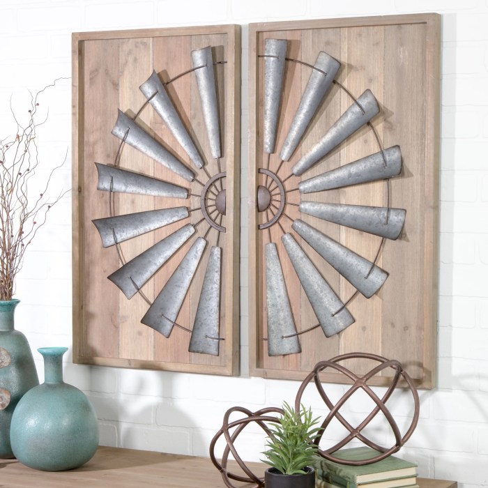 Large windmill wall decor