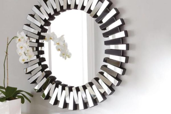 Wall decor round mirror