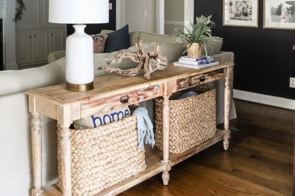 Sofa table decor ideas