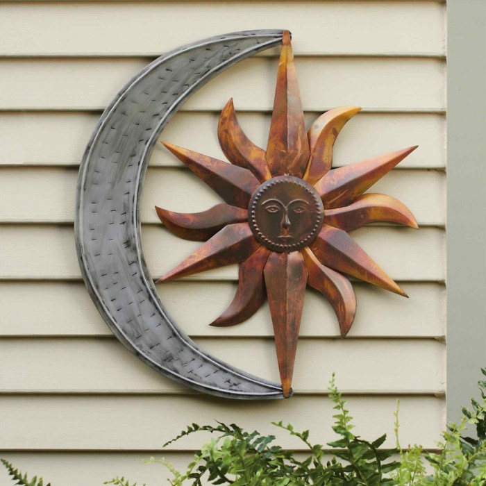 Metal wall art decor outdoor