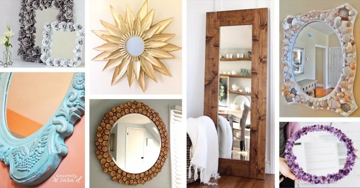 Diy wall mirror decor