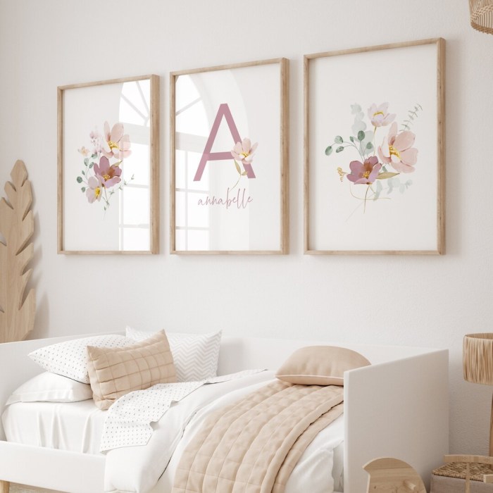 Name wall decor for nursery