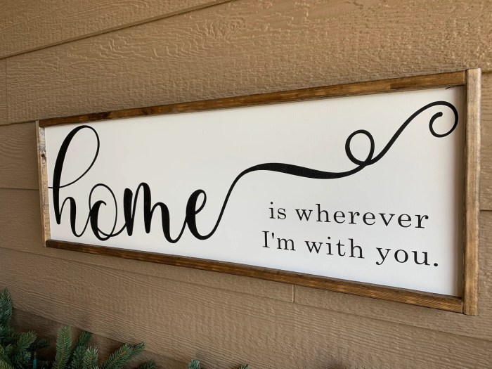 Home wall decor signs