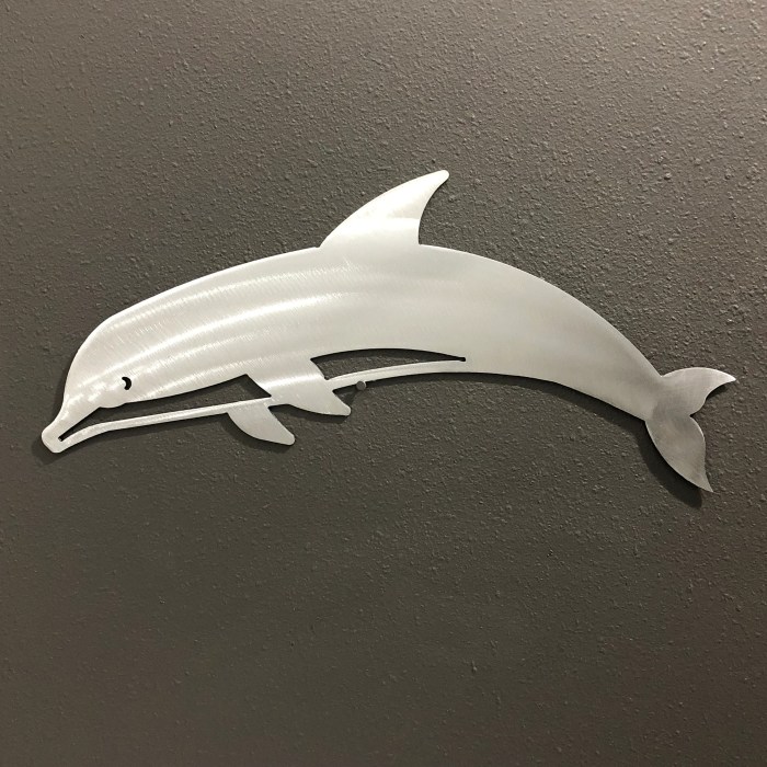 Wall metal decor dolphin dolphins whales sharks