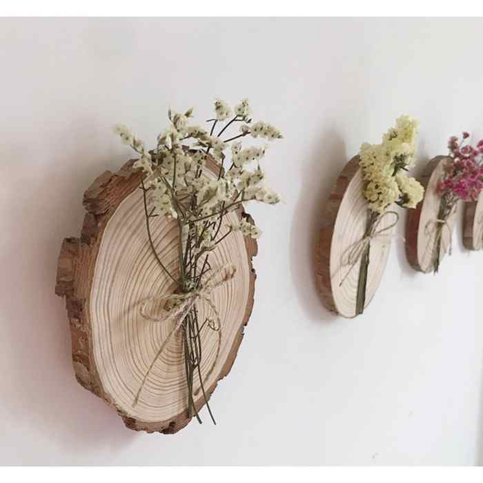 Dried flowers wall decor