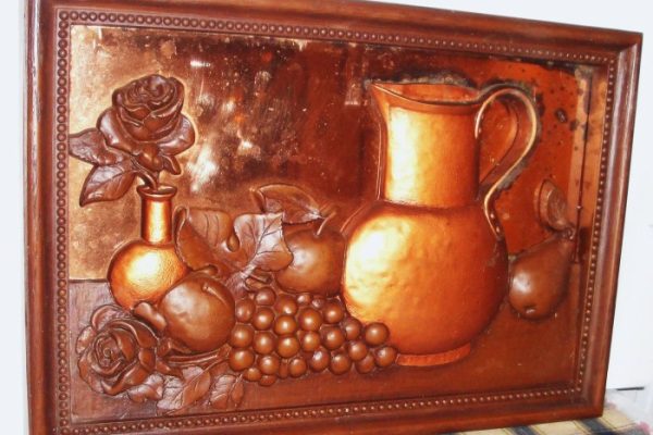 Kitchen copper wall decor