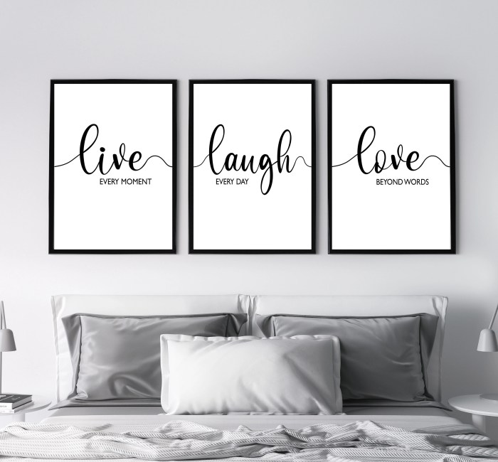 Live love laugh wall art decor