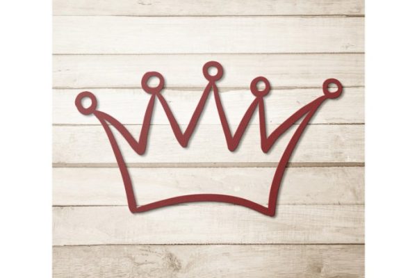 Metal crown wall decor