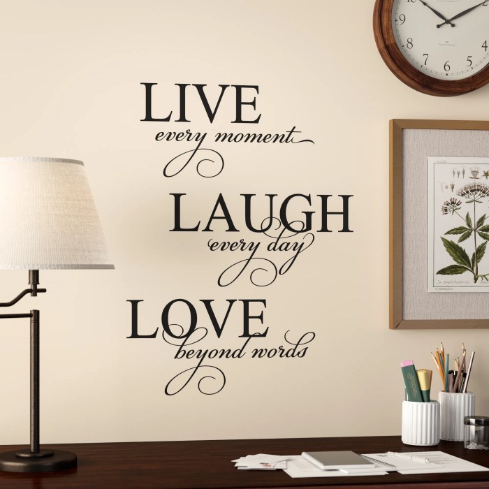 Live love laugh wall art decor