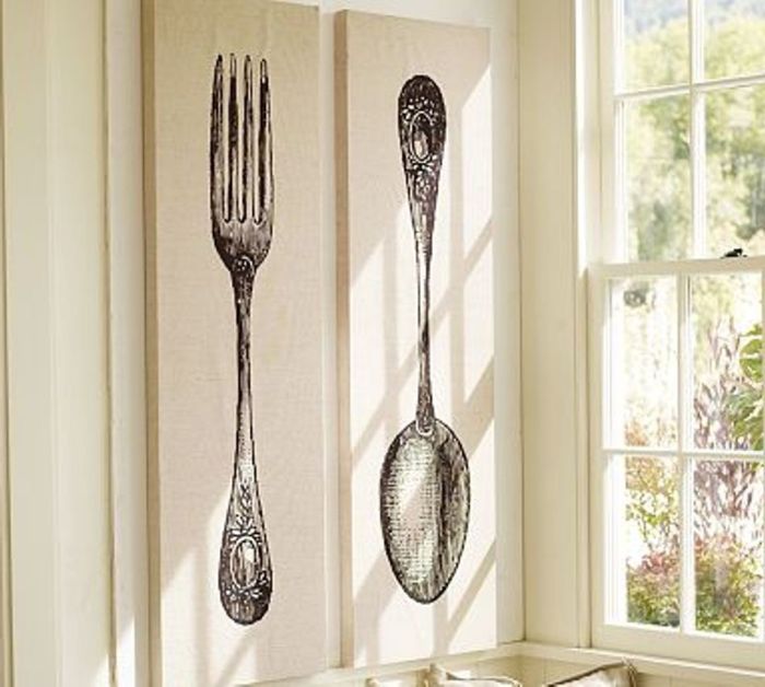 Giant spoon wall decor