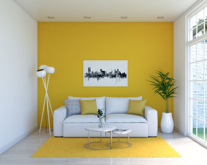 Wall decor for yellow walls