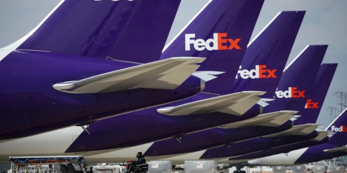 Fedex stock price today