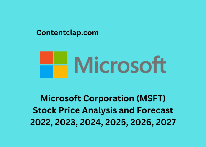 Microsoft stock price prediction