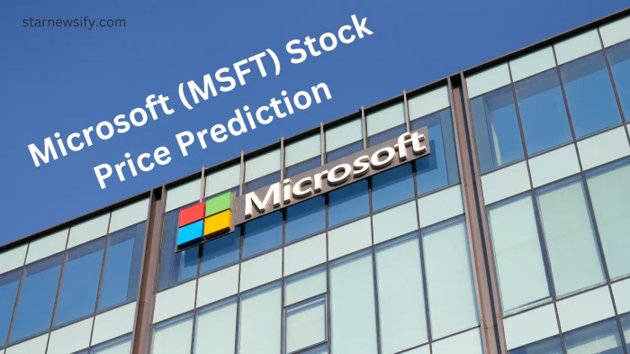 Microsoft stock price prediction