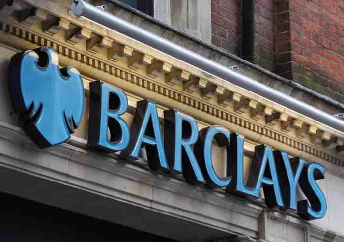 Barclays plc stock price