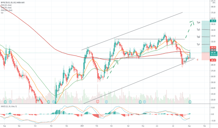 Bp plc stock price